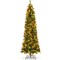 Best Choice Products Pre-Lit Pencil Christmas Tree Pre-Decorated Holiday Accent w/ Base